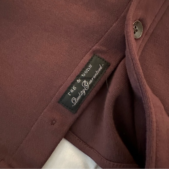 Rag & Bone Engineered Jack Button Up Shirt | Men’s XL | Burgundy Red - Picture 7 of 8